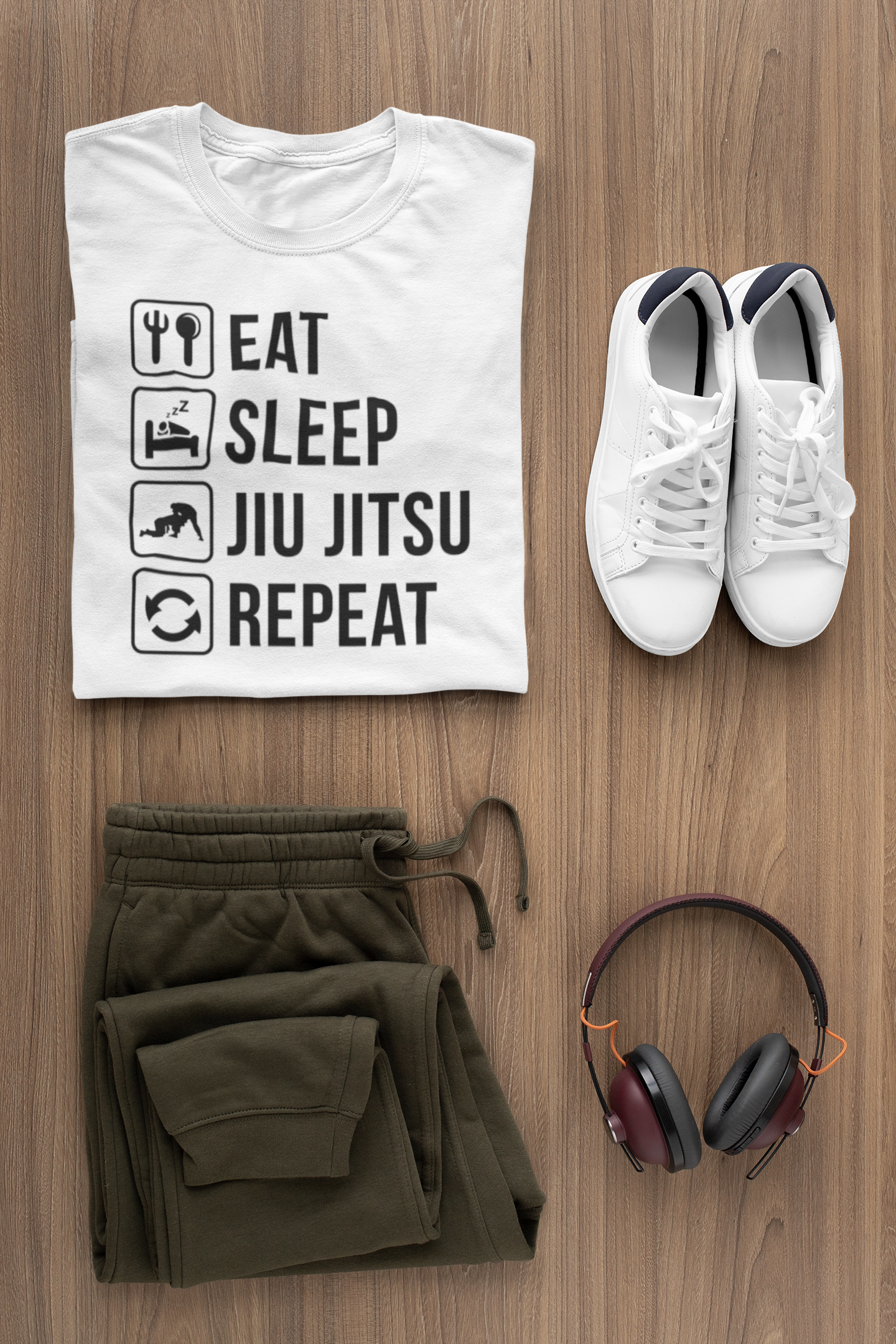 Eat Sleep Jiu Jitsu Repeat T-Shirt