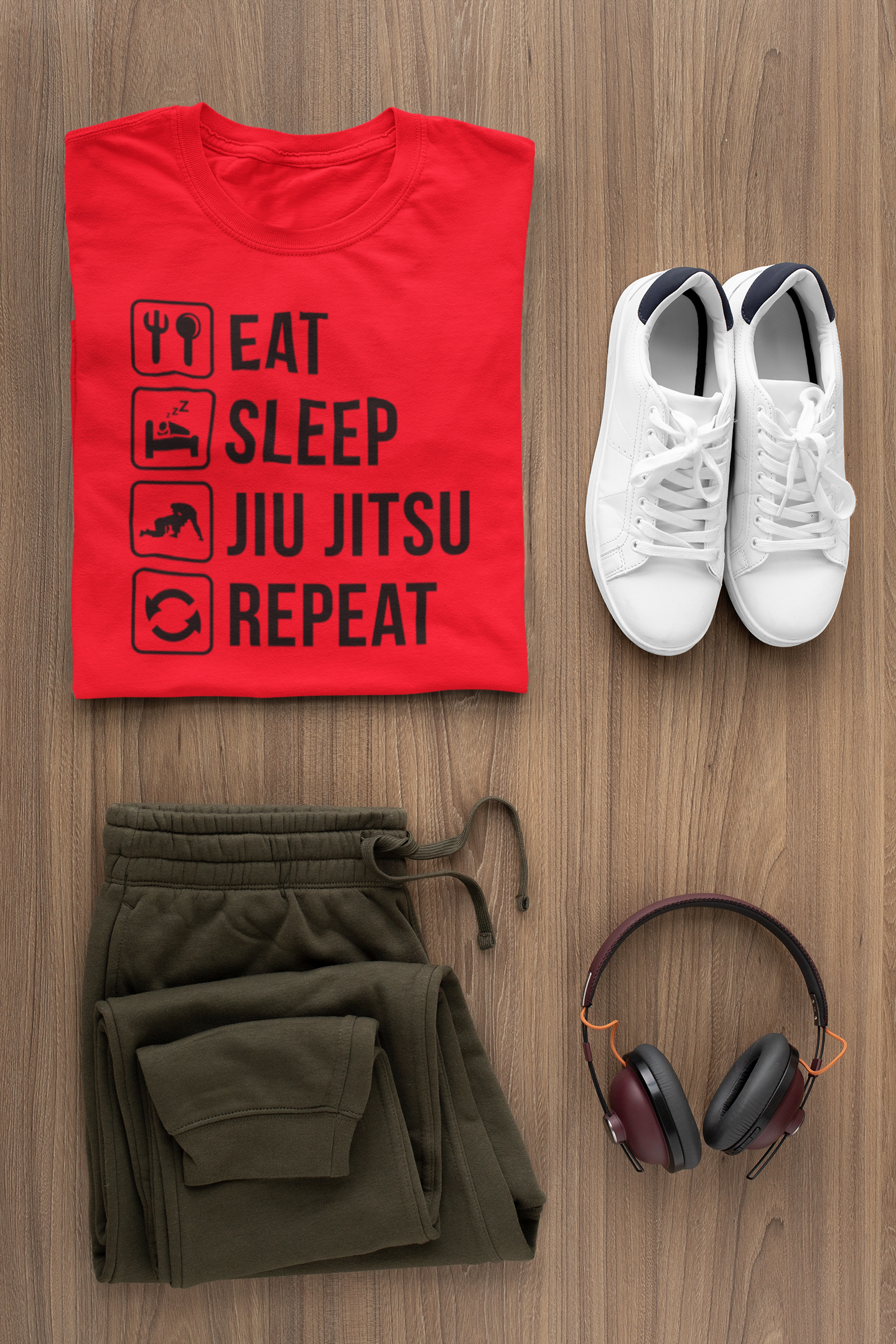 Eat Sleep Jiu Jitsu Repeat T-Shirt