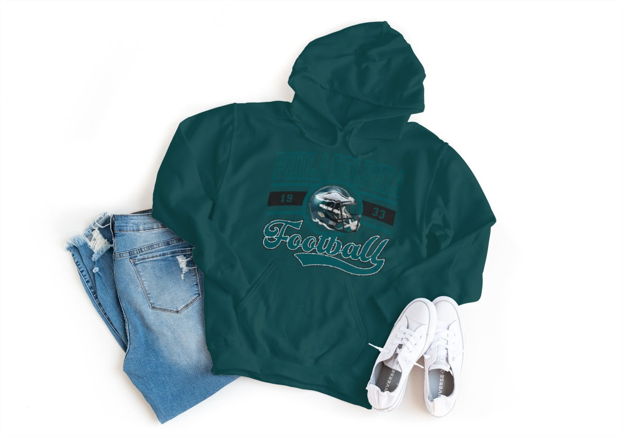 Vintage Phili Football Hoodie
