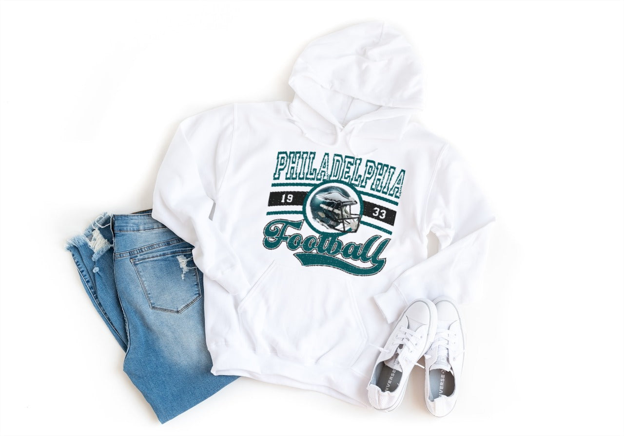 Vintage Phili Football Hoodie